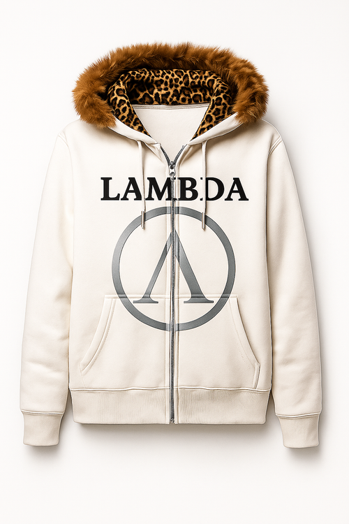 "PJKTLMDA" Graphic Zip-up Hoodie by Lambda