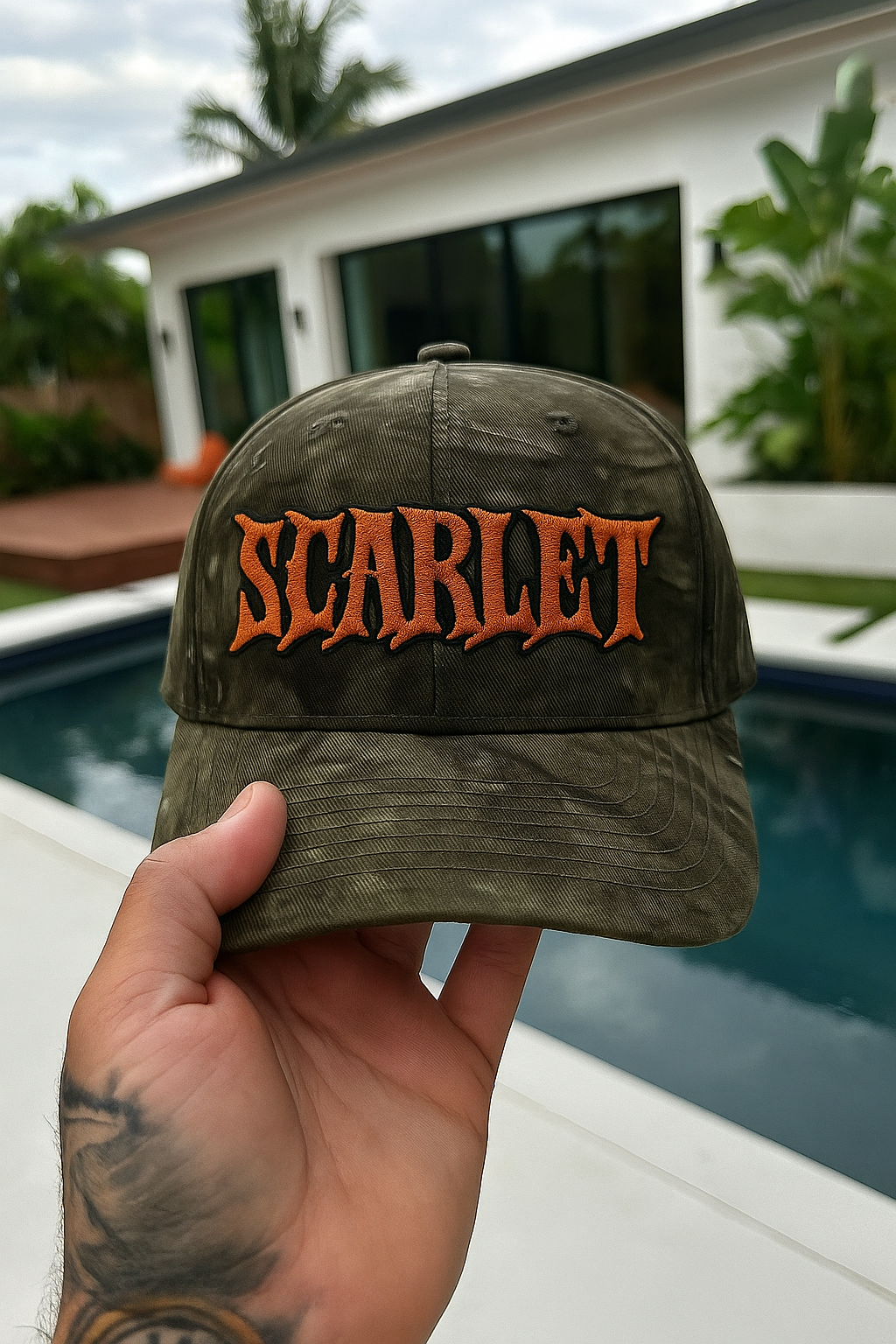 "Scarlet" Camo Cap by Lambda
