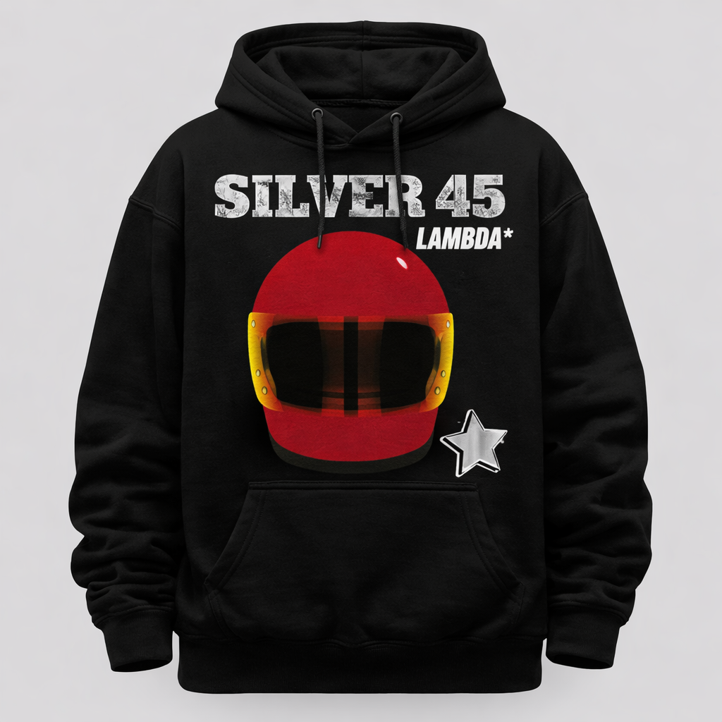 "SILVER45" Graphic Pullover Hoodie by Lambda